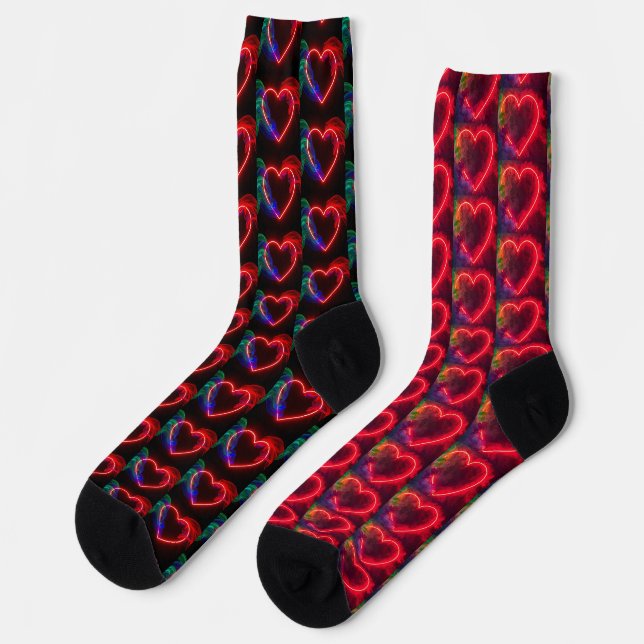 Chaussette Cœurs Chauds Brûlants Mal Assortis pour la Saint-V (Gauche)