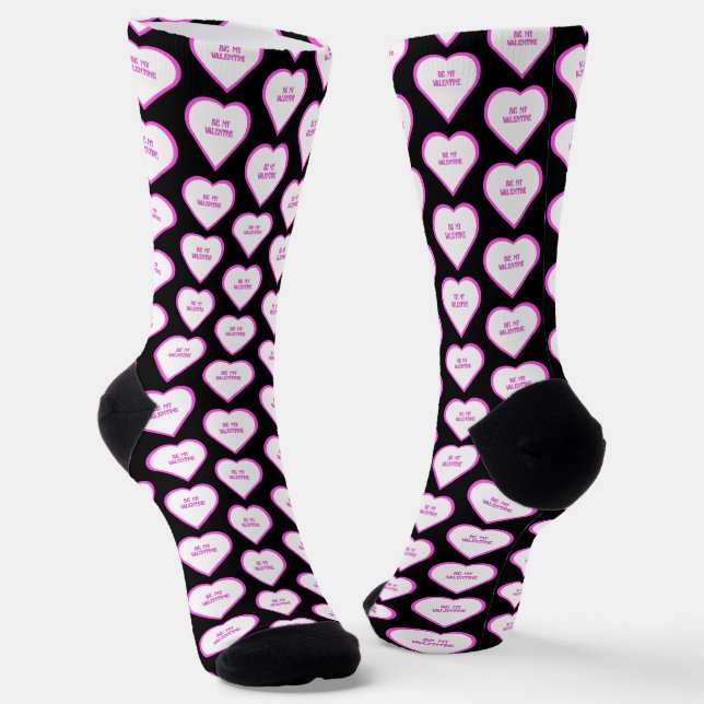 Chaussette Coeurs Chaussettes d'équipage de la Saint-Valentin (Angulaire)