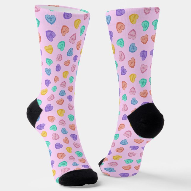 Chaussette Cœurs en bonbons (Angulaire)