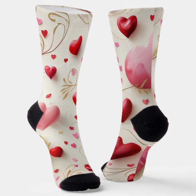 Chaussette Cœurs qui tombent (Angulaire)