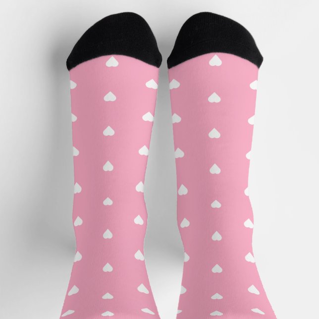 Chaussette Coeurs roses (Haut)