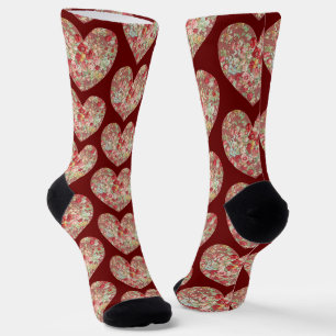 Chaussette Coeurs roses de Chaussettes d'amour
