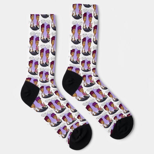 Chaussette Coincé Dans Des Chaussettes D'Équipage Blanches Au (Droite)