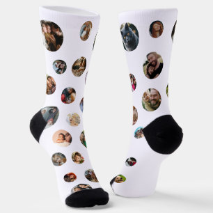 Chaussette Collage de photos de nouveauté amusant