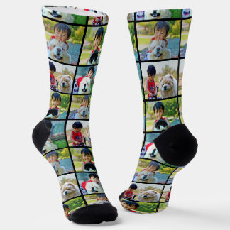 Chaussette Collage photo customisé 4