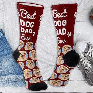 Chaussette Collage photo personnalisé de PAPA CHIEN