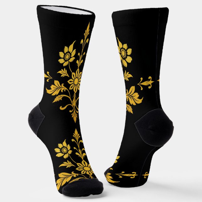 Chaussette Collection Florale Populaire Élégante (Angulaire)