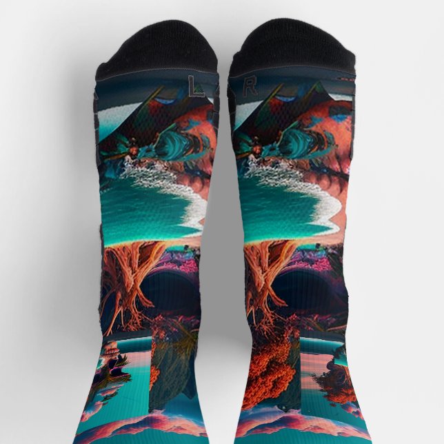 Chaussette Colored skull (Haut)