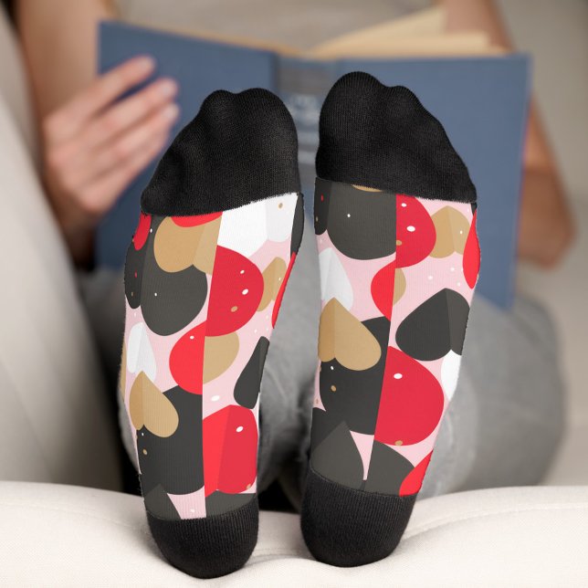 Chaussette Colorful Hearts Crew Socks (Créateur téléchargé)