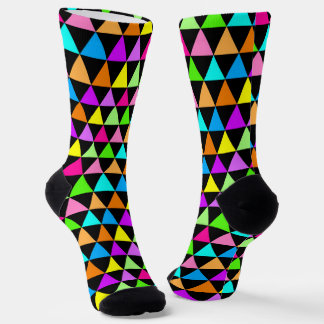 Chaussette Colorful Rainbow Colors Triangle Design Socks