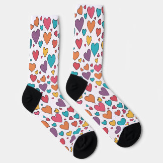 Chaussette Colorful Sweet Hearts Crew Socks