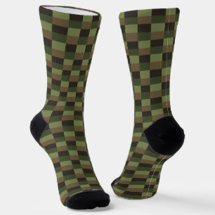 Chaussette Combinaison de couleurs de forêt profonde