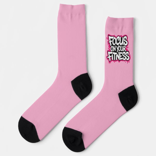 Chaussette Concentrez-vous sur votre exercice de fitness (Gauche)
