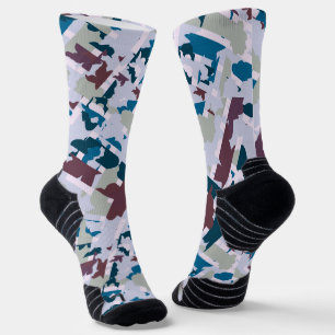 Chaussette Conception Abstraite Plaid 1