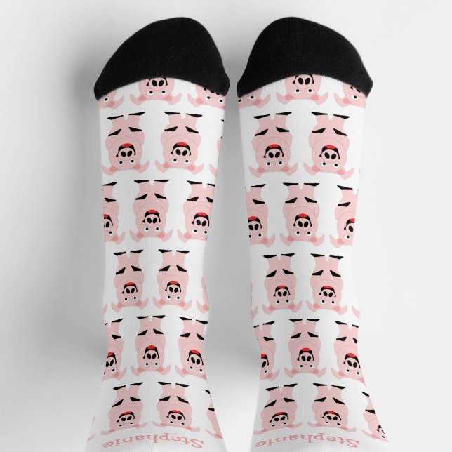 Chaussette Conception Chaussettes Cochon (Haut)