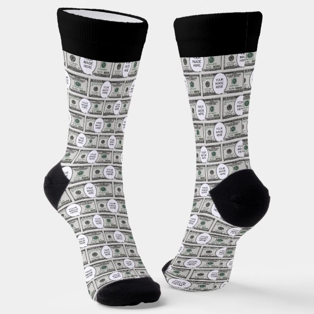Chaussette Conception de carrelage avec votre image sur des i (Angulaire)