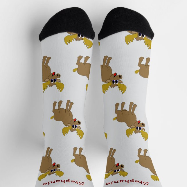Chaussette Conception de chaussettes d'élan (Haut)