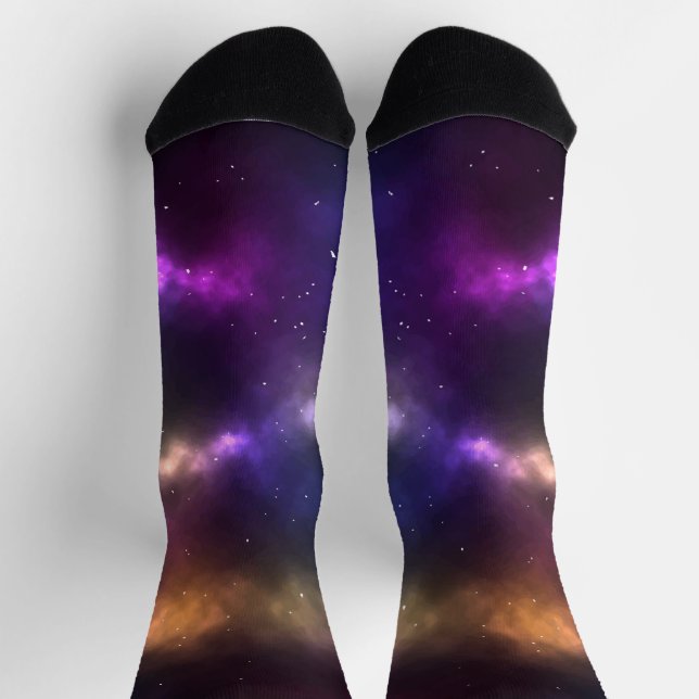 Chaussette Conception de constellations de l'espace cosmique  (Haut)