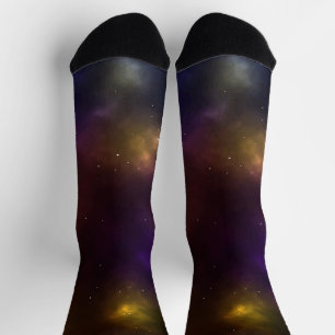 Chaussette Conception de constellations de l'espace cosmique 