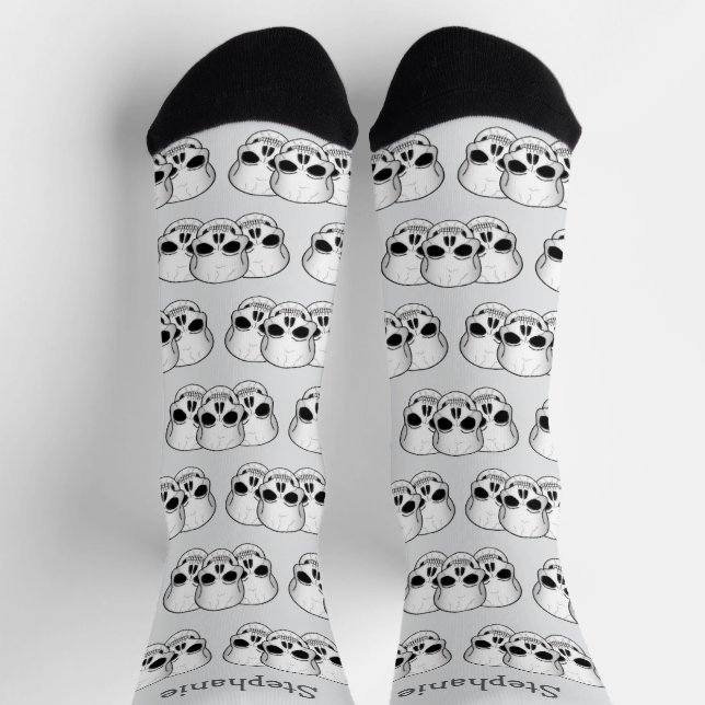 Chaussette Conception de crâne d'art fantastique (Haut)