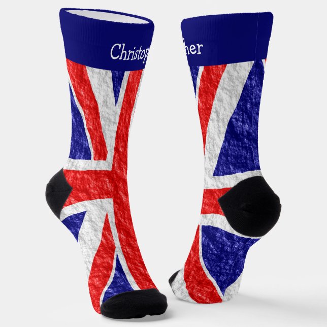 Chaussette Conception de drapeau Union Jack (Angulaire)