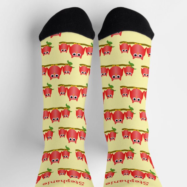 Chaussette Conception de hiboux personnalisés (Haut)