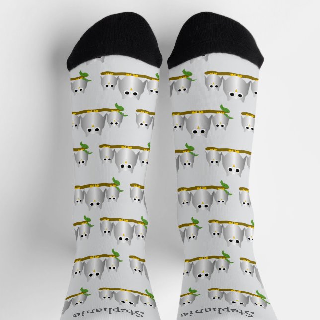 Chaussette Conception de hiboux personnalisés (Haut)