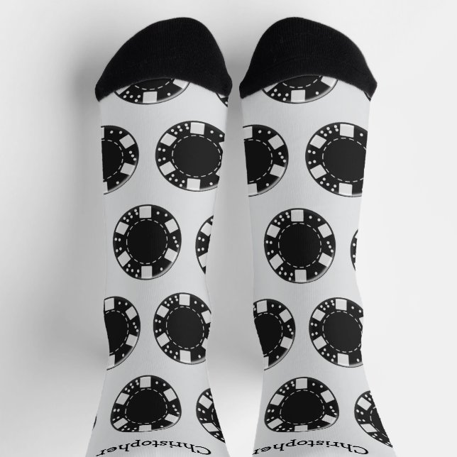 Chaussette Conception de jeton de poker de chaussettes (Haut)