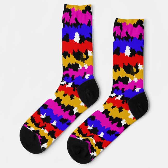Chaussette Conception de Motif Abstrait irrégulier en milieu  (Gauche)