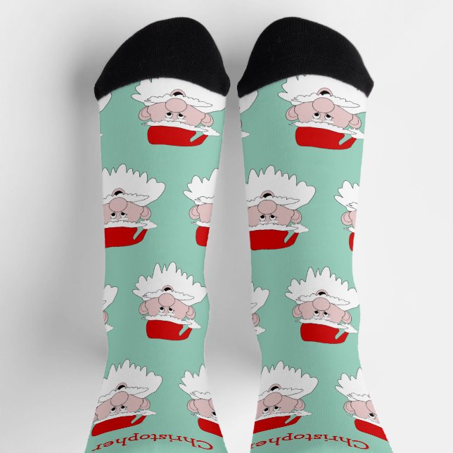 Chaussette Conception de Noël du Père Noël (Haut)