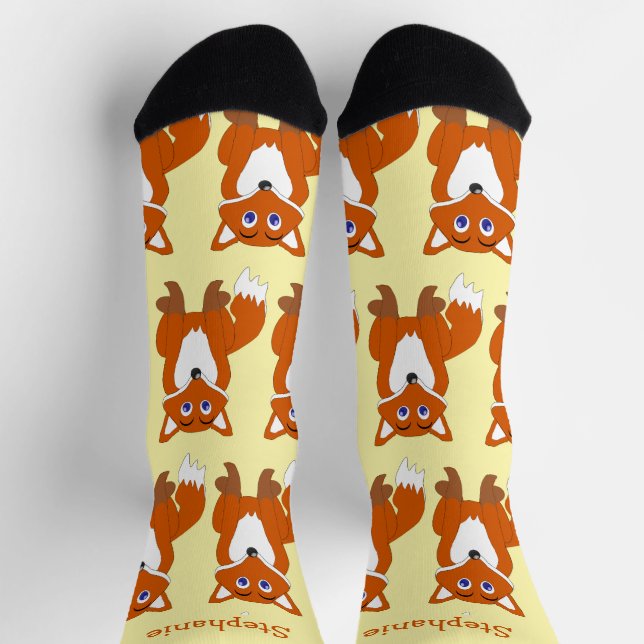 Chaussette Conception de renard de chaussettes (Haut)