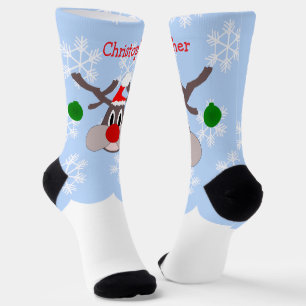 Chaussette Conception de rennes de Noël