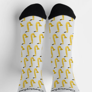 Chaussette Conception de saxophone personnalisée