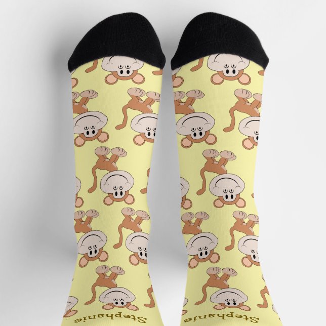 Chaussette Conception de singe Socks (Haut)