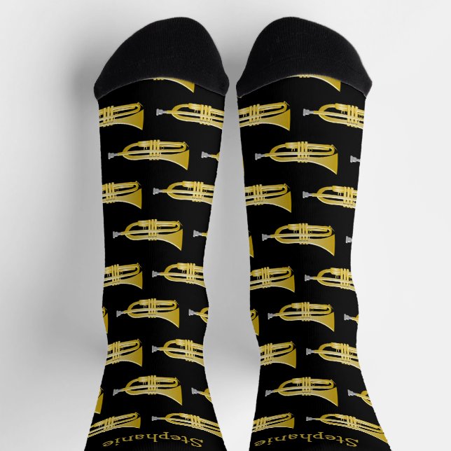 Chaussette Conception de trompette personnalisée (Haut)