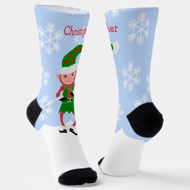 Chaussette Conception d'elfes de Noël (Angulaire)