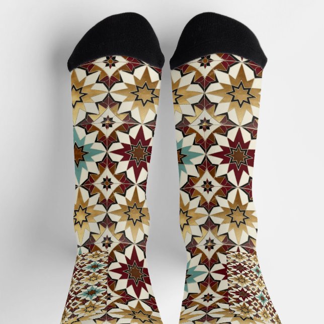 Chaussette Conception florale sur (Haut)