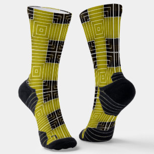 Chaussette Conception géométrique de l'or léger