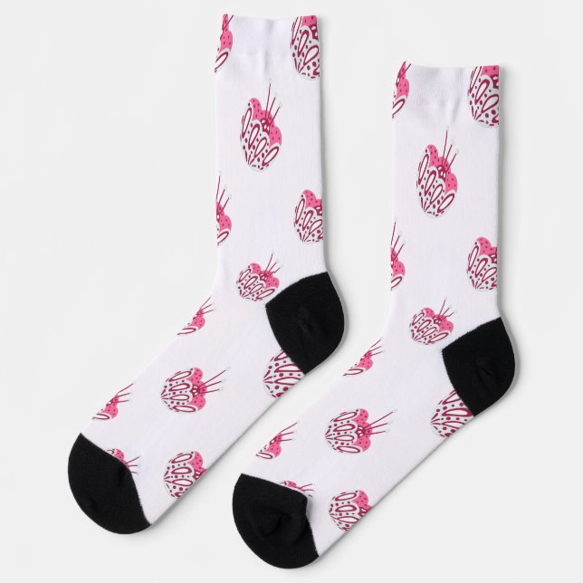 Chaussette Conceptions de chaussettes de caractère mignonnes  (Gauche)