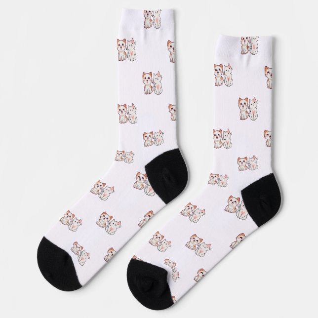Chaussette conceptions de chaussettes mignonnes, cool et en é (Gauche)