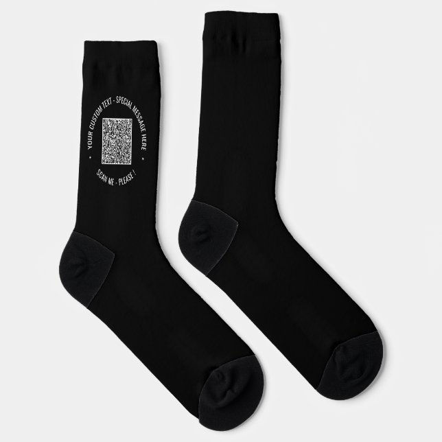 Chaussette Concevez vos propres chaussettes avec code QR et t (Droite)