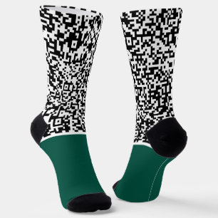 Chaussette Concevez vos propres chaussettes de code QR person
