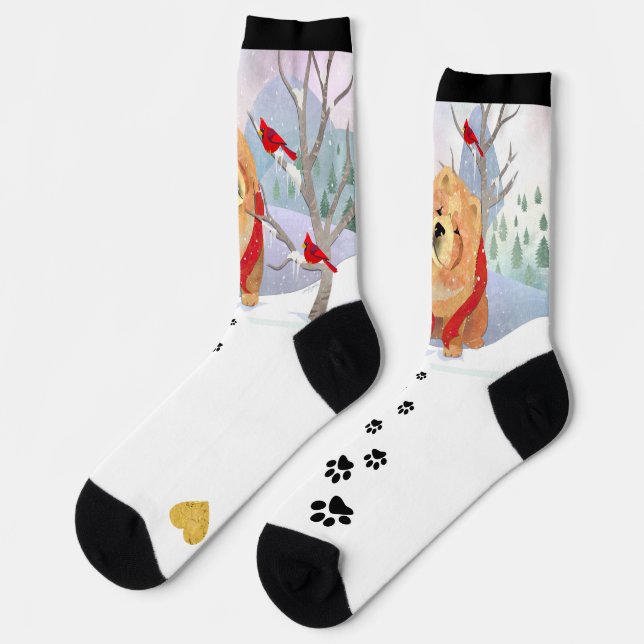 Chaussette CONFORT ET JOUER Chow équipage chaussettes (Gauche)
