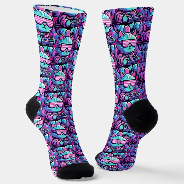 Chaussette Cool Cat Gamer (Angulaire)