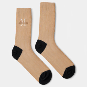 Chaussette Cool en bois brun clair élégant