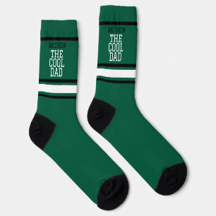 Chaussette Cool papa personnalisé vert