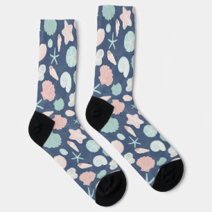 Chaussette Coquillages Côtiers Plage & Design Océan