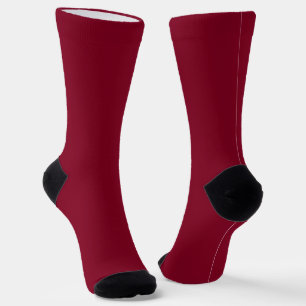 Chaussette Couleur solide bordeaux