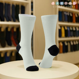 Chaussette Couleur Verte Mousse Douce Pâle Lumière Douce Uni