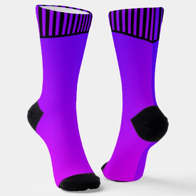 Chaussette couleur vive clair couleur pure rose violet gradi (Angulaire)